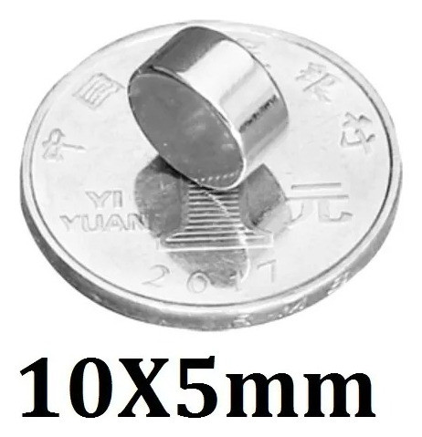 Kit 20 Imã De Neodímio Pastilha Disco 10mm X 5mm Super Forte 1