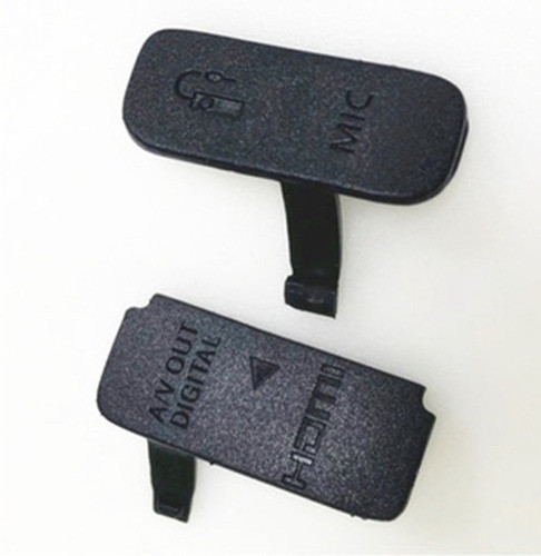Borracha Protetor Canon T5i 700d P/ Usb Hdmi Mic Disparador 0