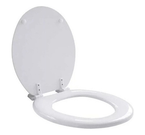 Asiento Tapa Inodoro Mdf Laqueado Blanco Modelo Un Promo 0