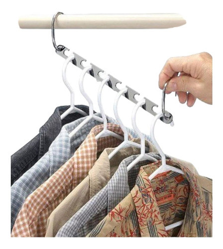 Perchero Telescopico De Metal Plegable Regulable 6 Perchas 0