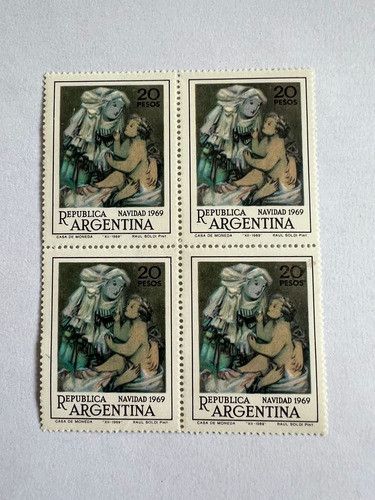 Estampilla Navidad 1969 0