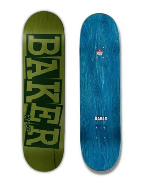 Shape Maple Skate Baker 8.25 Tyson Ribbon Green Veneer 0