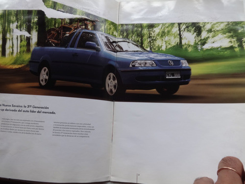 Folleto Antiguo Vw Saveiro Mal Estado No Catalogo Auto 1