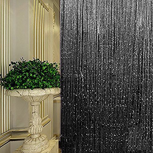 Cortina De Cuerda Para Puerta Panel De Pared Con Flecos Para 1