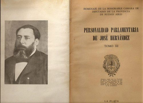 Personalidad Parlamentaria De Jose Hernandez (tomo 3 ) 0