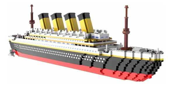 Conjunto De Blocos De Construção Do Titanic 1878 Peças 1