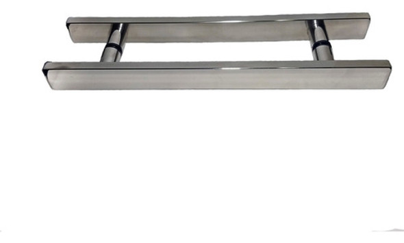 Puxador Inox Chato 20cm Barra Larga Top Polido 1