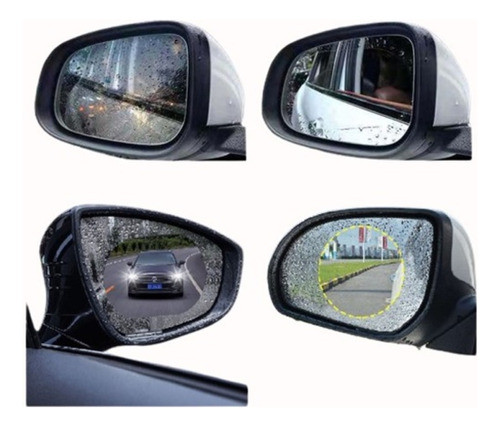 Protector Transparente Anti Lluvia Espejo Retrovisor Vent 2u 0