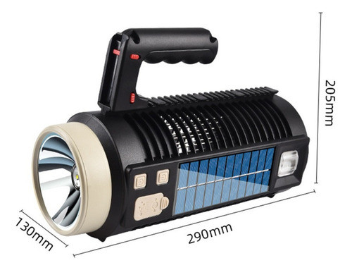 Linterna Mata Mosquitos Multifuncion Solar Recargable 1