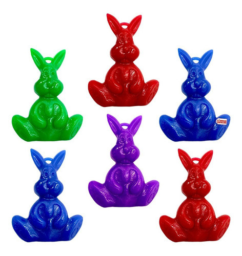 Juguetes Conejo Grande X 6 Pascuas Huevo - Ciudad Cotill 0