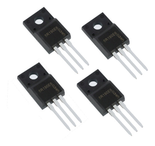 Mosfet 6r190e6-ipa6r190e6 Ou 60r190e6-ipa60r190e6 (kit 4pçs) 0