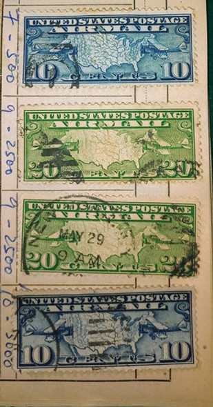 Lote 4 Estampillas Estados Unidos Yt.7/9 1926 0