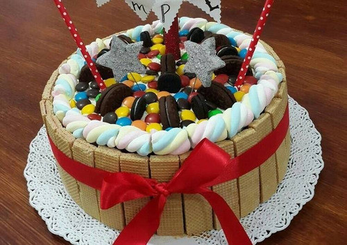 Plato Blonda Bandeja Redondo Para Tortas 33cm 1