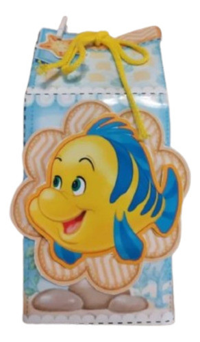 10 Cajitas Milk Box De Flaunder La Sirenita 0