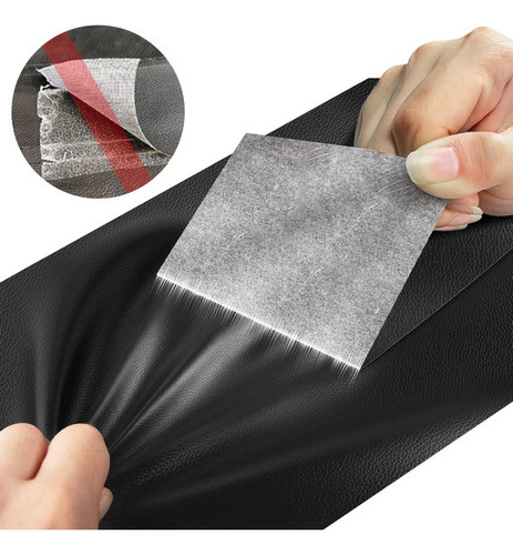 Parche De Cuero Autoadhesivo Negro 60cm X 150cm 1