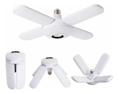 Lampara E27 Con Cuatro Aspas De Luces Led Y Parlante Inalamb 0