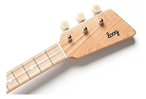 Loog Mini Guitarra Acústica 3 Cuerdas Guitarra Diseñada Para 1