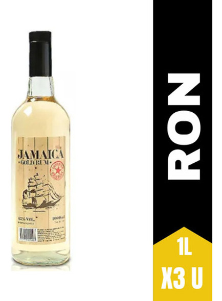 Ron Jamaica Gold 1l X3 Zetta Bebidas 0