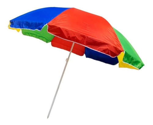 Sombrilla Playa 1,5 Mts Con Filtro Uv Protección Multicolor 1