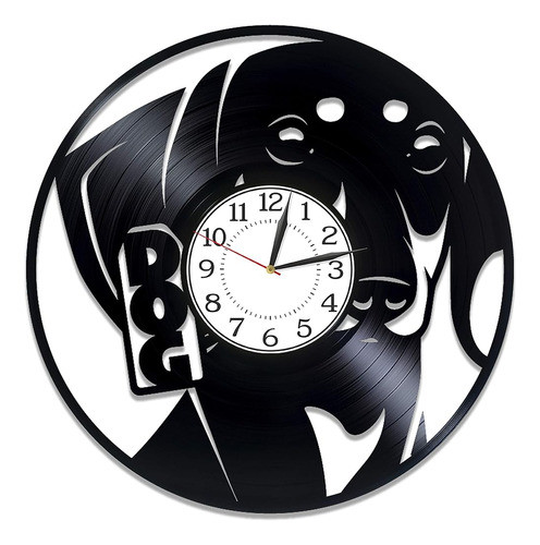 Kovides Dachshund Reloj De Vinilo De 12 Pulgadas Para Hombre 0