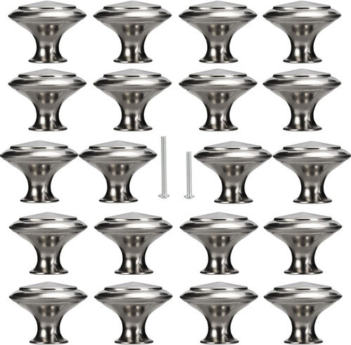 20 Tiradores Estilo Moderno De Aluminio - Niquel 0