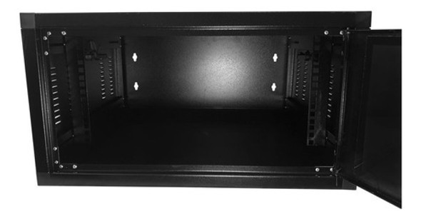 Mini Rack De Parede 05u X 570mm Preto Texturizado Rede Lan 1
