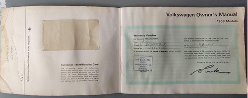 Manual De Usuario Original Volkswagen Fastback 1968 1