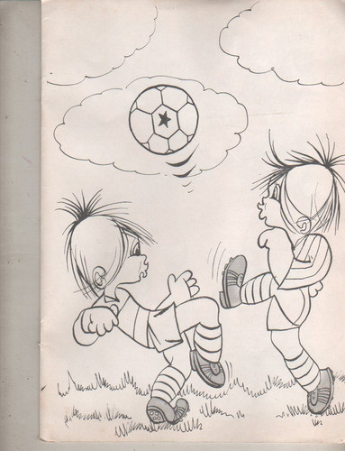 Libro Para Pintar * Pelotin ** Boca - River -  Año 1976 Nº 1 1
