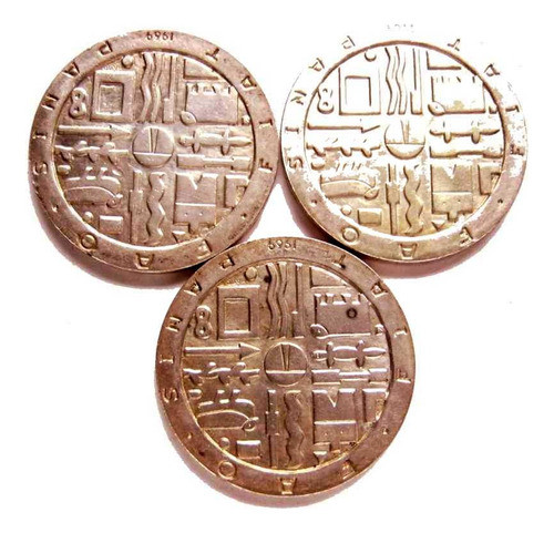 Oferta 3 Monedas 1969 Fao De Plata Muy Buen Estado Vea Fotos 1