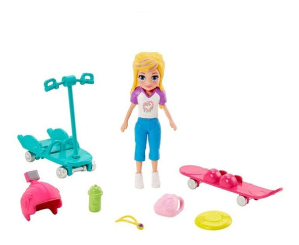 Muñeca Polly Pocket - Ride Outside Polly - Mattel Gwd82 1