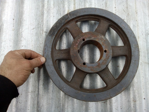 Rueda Maquina Polea Doble 28,9  Diam X 4,5cm Espesor Total 0