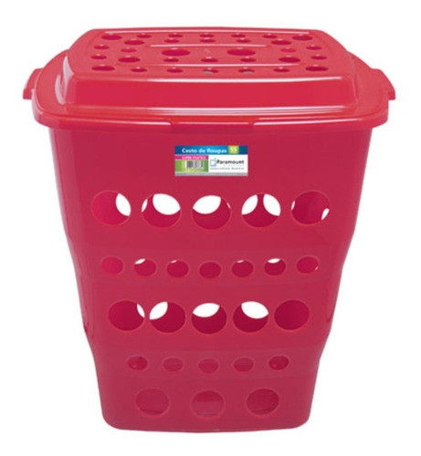 Cesto Canasto Ropa Paramount 55 Lts Tapa Bisagra 0