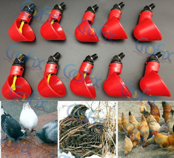 Paquete De 10 Vasos De Plástico Automático Para Aves De Corr 1 Paquete De 10 Vasos De Plástico Automático Para Aves De Corr 1