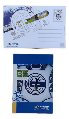 Entero Postal Conmemorativo Club Gimnasia Y Esgrima La Plata 0