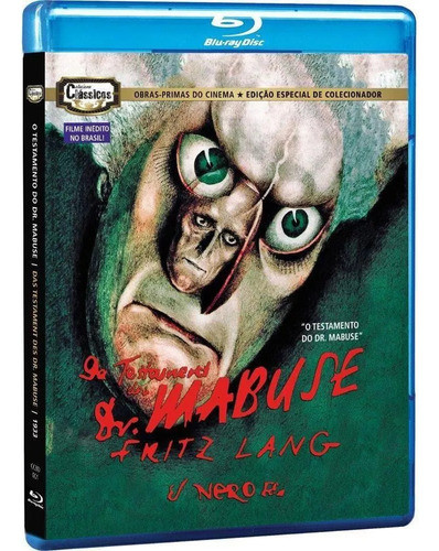 Blu-ray O Testamento Do Dr. Mabuse - Legendado & Lacrado 0