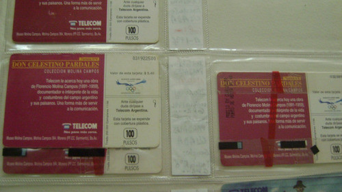 Tarjeta Te Colecc Telecom Molina Campos 8 Cel.pardales N Gp2 1