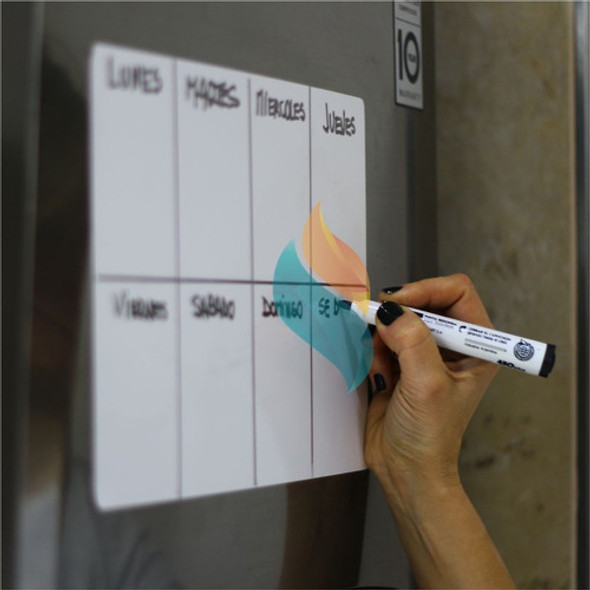 Pizarra Imantada Blanca Magnética Heladera Niños  + Marcador 1