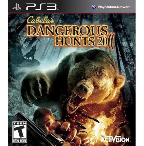 Jogo Cabelas Dangerous Hunts 2011 Ps3 Midia Fisica 0