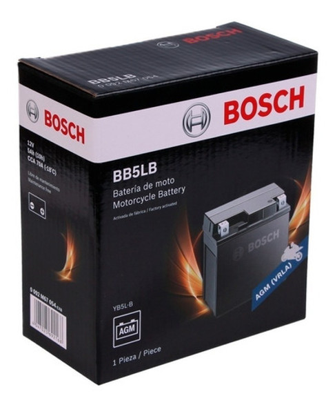 Batería Bosch Bb5lb 12n5-3b Yb5l-b Gixxer Smash Ybr Fas 0