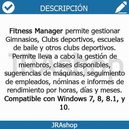 Fit .n3ss M@nag .er - Programa Gimnasios Y Clubes 1