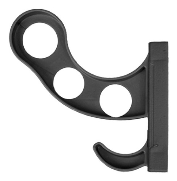 Kit 03 Suporte De Parede Pendurar Capacete  Acessórios Preto 1