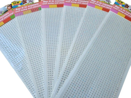 Strass Auto Adhesivas Para Cara Es Todo Plateado 1