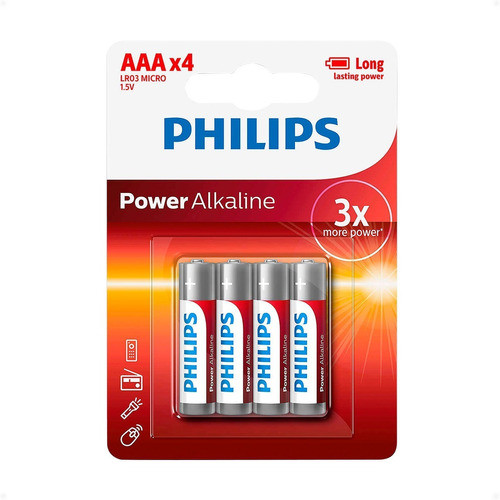 Pilas Alkalina Philips Aaa  (48 Uni) Lr03p4b/97 - Otec 0