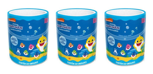 Kit C/03 Cremer Baby Shark Haste Flexível Pote C/150 0