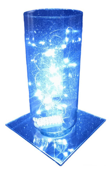 18 Centros De Mesa Vidrio Cilindro Solo 9x20 Centro De Mesa 0