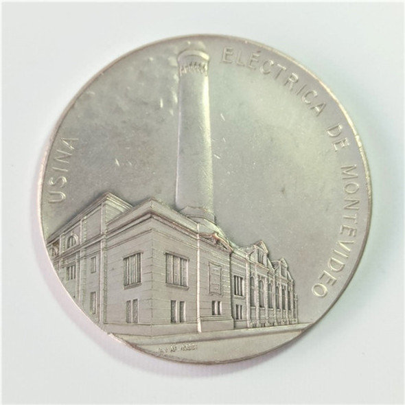 Medalla Inauguración De La Nueva Usina Eléctrica 1909 0 Medalla Inauguración De La Nueva Usina Eléctrica 1909 0