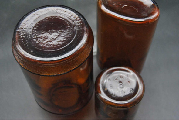 Antiguos Frascos Lote Ámbar Vidrio Perfume Coleccion 1