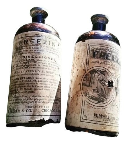 Antigua Botella Lacrada Freezine , Año 1901 0
