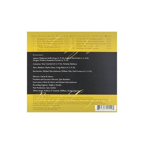 Schola Antiqua Of Chicago Long Joy Brief Languor Usa Cd 1