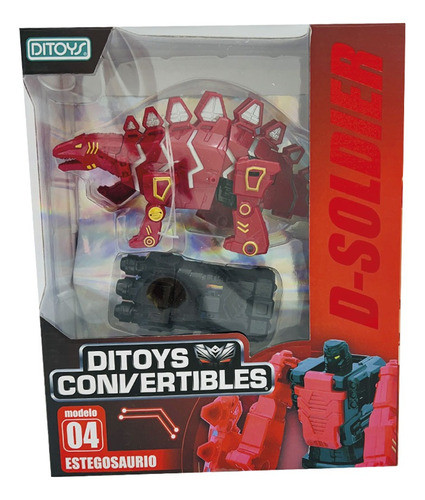 Dinosaurio Transformable Convertible 2 En 1 D-soldier Stegos 1
